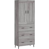 Maison Chic Visoka Komoda - Predalnik siva sonoma 69,5x34x180 cm inženirski les, (21719891) u
