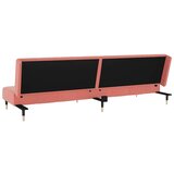  Kavč dvosed z ležiščem roza žamet, (21749642) | Shoptok.si