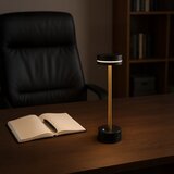 LED prigušiva punjiva stona lampa SAM LED/5W/5V 3600 mAh crna/zlatna | Eponuda.com