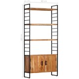 Police za knjige s 4 razine 80x30x180 cm masivno bagremovo drvo | shoptok.hr