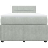  Krevet s oprugama i madracem svjetlosivi 120x190 cm baršunasti | shoptok.hr
