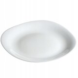 KADAX krožnik za večerjo 28 cm, beli stekleni ploščati kvadratni veliki krožniki, (5000355380) | Shoptok.si