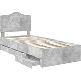  Krevetna konstrukcija s ladicama Betonsko Siva 90 x 200 cm | Eponuda.com
