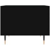 vidaXL Klubska mizica črna 50x50x40 cm inženirski les | Shoptok.si