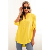 Kesi Włoski Shirt with a longer back yellow | Shoptok.si