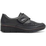 Rieker Nizki čevlji 537C0-00 Črna | Shoptok.si