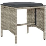  4-dijelni set vrtnih sofa s jastucima svijetlosivi poliratan | shoptok.hr