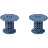 INF Zamašek za odtok kopalne kadi v paketu 2, odtočno cedilo za prho z lovilcem las Blue, (21746635) | Shoptok.si