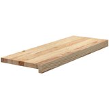  Gazišta za stepenice 4 kom od netretirane masivne hrastovine Smeđa 70 x 30 x 2 cm | Shoptok.si
