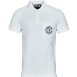 Versace Jeans Couture Polo majice kratki rokavi 78GAGT01 Bela