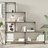  Regal za knjige s 4 razine boja hrasta 139x33,5x149 cm drveni | shoptok.hr