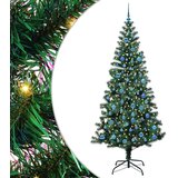 Umjetno predsvijetljeno božićno drvce Zelena 240 cm PVC i metal | shoptok.hr