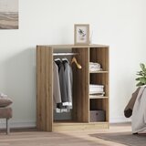 vidaXL Garderobna omara artisan hrast 77 x 48 x 102 cm Konstruiran les Cene