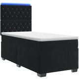  Boxspring krevet s madracem Crna 100 x 200 cm Baršun | shoptok.hr