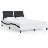  Okvir kreveta s LED-om bez madraca Zadar bijelo-crni 140 x 200 cm | shoptok.hr