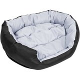  Dvostrani perivi jastuk za pse sivo-crni 85 x 70 x 20 cm | Eponuda.com