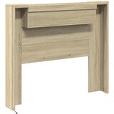  Krevetna ploča s LED-om s policom Sonoma 120 x 16,5 x 103,5 cm | Eponuda.ba