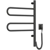  Električni rotirajući sušač za peškire sa termostatom FOUETTE 60W 65x49 cm crna | Eponuda.com