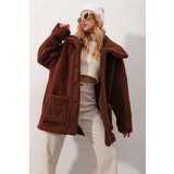 Trend Alaçatı Stili Coat - Brown - Basic Cijene