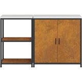 vidaXL Kuhinjski set za shranjevanje 2 pcs Rjav 150 x 50 x 92 cm | Shoptok.si