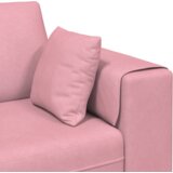  Žametni kavč z blazino 3 pcs Roza 208 cm Žamet | Shoptok.si
