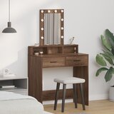 vidaXL Rjava hrast Trden hrastov les 79 x 41 x 140 cm Ogledalo | Shoptok.si