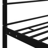  Okvir za krevet s nadstrešnicom crni metalni 160 x 200 cm | Eponuda.com