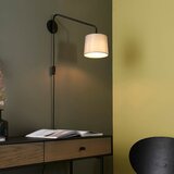  Endon 79500 - Zidna lampa CARLSON 1xE14/40W/230V, siva/crna | Eponuda.com
