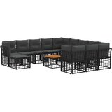  Zunanja garnitura za sedenje 13 pcs Črna in Temno siva, (5000269965) | Shoptok.si