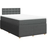  Krevet box spring s madracem tamnosivi 120 x 190 cm tkanina | shoptok.hr