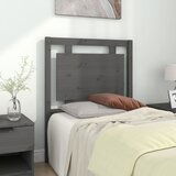 Maison Chic posteljno vzglavje - vzglavna omarica - nočna omarica sivo 80,5x4x100 cm trdna borovina, (21705218) | Shoptok.si
