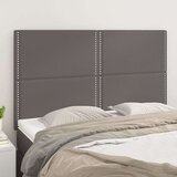 Uzglavlja 4 kom sivi 72 x 5 x 78/88 cm od umjetne kože | shoptok.hr