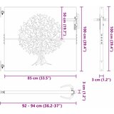  Vrtna vrata Crna 85 x 100 cm Čelik s praškastim premazom | shoptok.hr