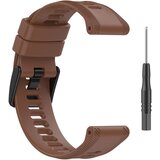 INF Silikonski pašček za uro Garmin Forerunner 265/965 Brown, (21235472) | Shoptok.si