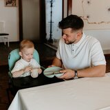 Coccolle Stolček za hranjenje Miso smaragdno siva | Shoptok.si