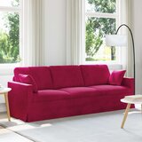 SOFA Vinska crvena 228 x 78 x 80 cm Baršun | shoptok.hr