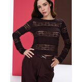 Sinsay Wide leg hlače s naborima i dekorativnim remenom | shoptok.hr