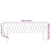  LED uzglavlje tamnoplavo 180x7x78/88 cm baršunasto | shoptok.hr