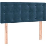 Maison Chic posteljno vzglavje - vzglavna omarica - nočna omarica temno modro 100x5x78/88 cm žamet, (21707387) Cene