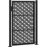  Vrtna vrata crna 100x150 cm čelična križna konstrukcija | shoptok.hr