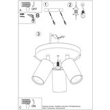 Nice Lamps Opečnato oranžna stropna svetilka Etna – | Shoptok.si
