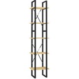 Ormarić za knjige s 5 razina 40 x 30 x 175 cm od borovine | Eponuda.com