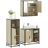 vidaXL 3-dijelni set kupaonskog namještaja boja hrasta sonome drveni | shoptok.hr