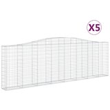  Lučne gabionske košare 5 kom 400x30x120/140cm pocinčano željezo | Eponuda.com