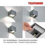 Telefunken 303404TF - LED spoljno zidno svetlo LED/7W/230V IP44 srebrno | Eponuda.com