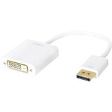 Logilink CV0058B adapter [1x moški konektor DisplayPort - 1x ženski konektor DVI\, 24 + 1 polov] bela 15.00 cm, (20430145) | Shoptok.si