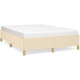 The Living Store Posteljni okvir brez vzmetnice krem 140x190 cm blago - Posteljni Okvir, (21525914) | Shoptok.si