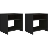  Noćni ormarići 2 kom crni 40 x 30 x 40 cm od konstruiranog drva | Eponuda.com