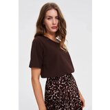 Marisse Plain Brown T-Shirt Cene