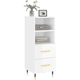 vidaXL Komoda sjajna bijela 34 5 x 34 x 90 cm od konstruiranog drva | shoptok.hr